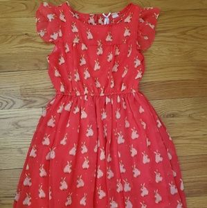 Girls Bunny Dress Sz 7/8